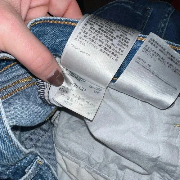 LEVIS RIBCAGE STRAIGHT JEANS SIZE 26 length 27 - Picture 5 of 14